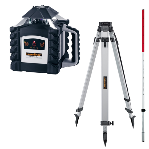 Rotatielaser Rood Laserliner - QUADRUM 410S SET4