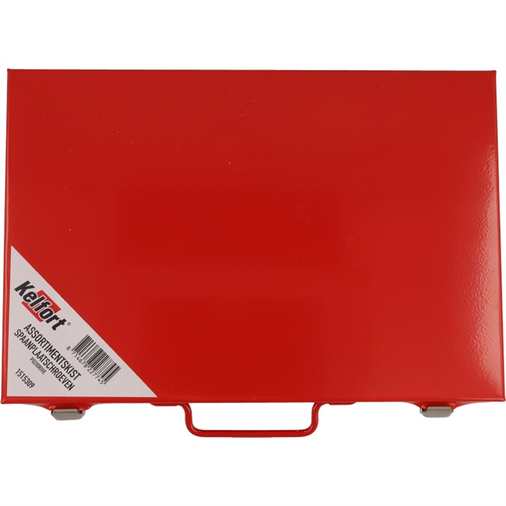 assortimentskoffer metaal rood kelfort