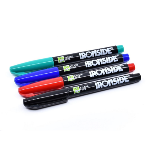 Markeerstiftenset Ironside - 4-DELIG GROEN/BLAUW/ROOD/ZWART