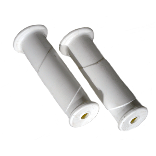 Handvat Kunststof Rond Fort - Ø30MM WIT SET à 2 STUKS