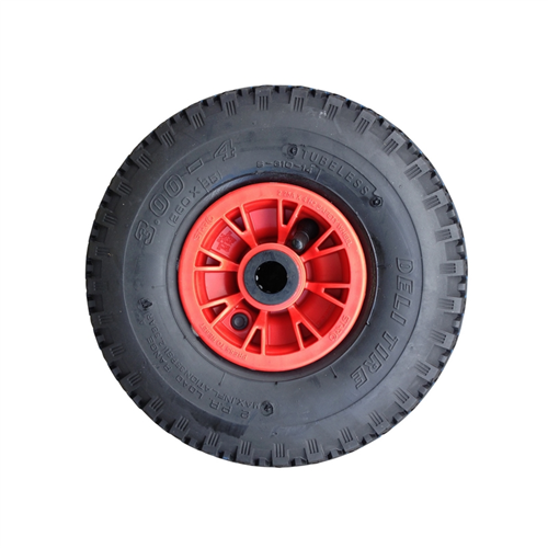 Steekwagenwiel Rubber Fort - 260X85MM ZWART