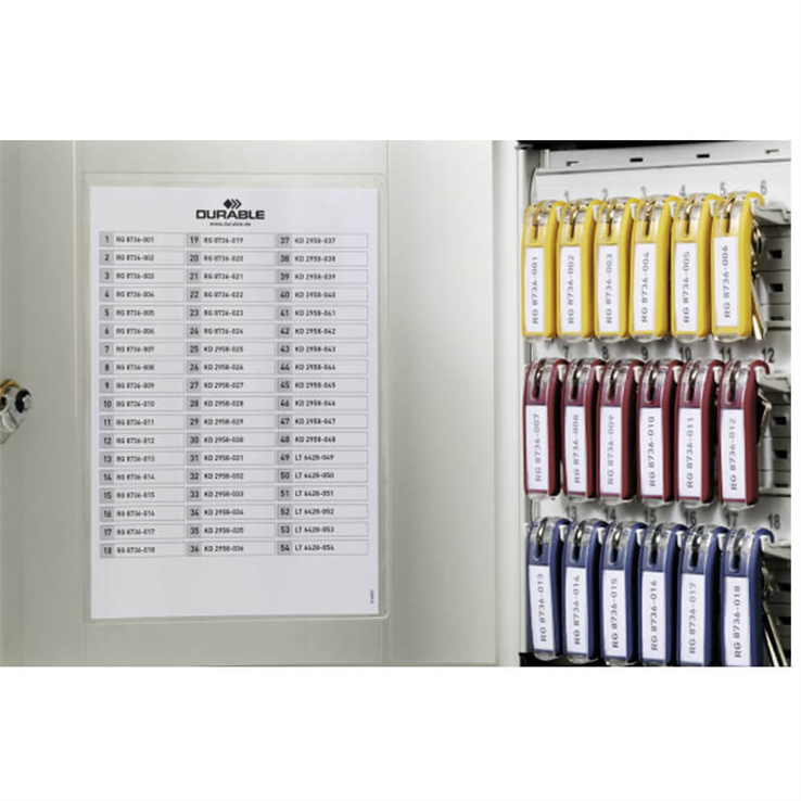 code sleutelkast aluminium durable