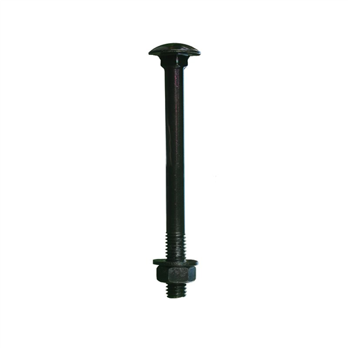 Slotbout Zwart Verzinkt - M 8X 80MM