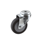 zwenkwiel grijs rubber met gat-3