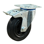 zwenkwiel zwart rubber met rem-3