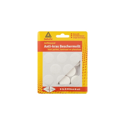 Anti-Krasvilt Deltafix - Ø28MM WIT SET à 8 STUKS
