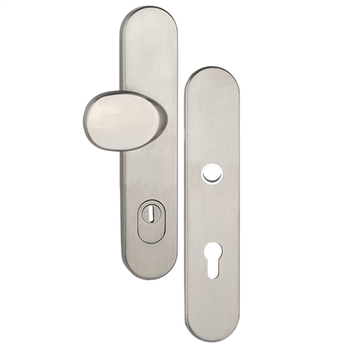 Voordeurgarnituur Rvs Oxloc - KT72MM LW/RW SKG***