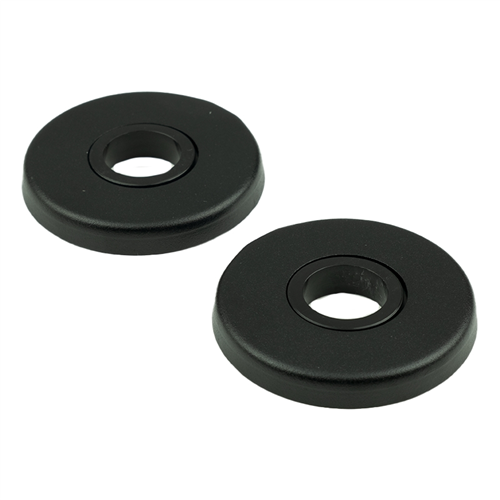 Deurkrukrozet Aluminium Mat Zwart Oxloc - TOULOUSE Ø56X7MM