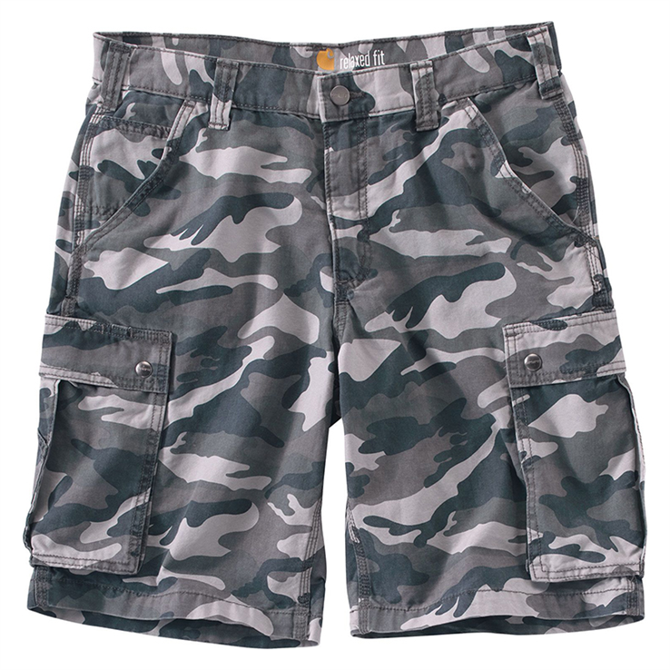 short rugged camo carhartt