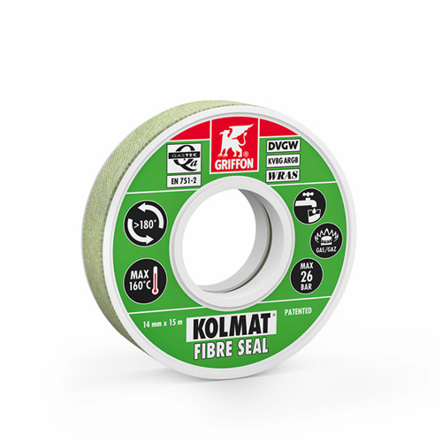 Schroefdraadafdichting Griffon - KOLMAT FIBRE SEAL 14MMX15M