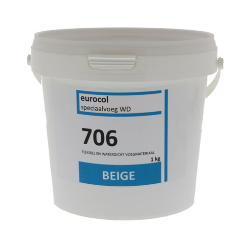 Voegmortel Eurocol - WD 706 BEIGE 1KG