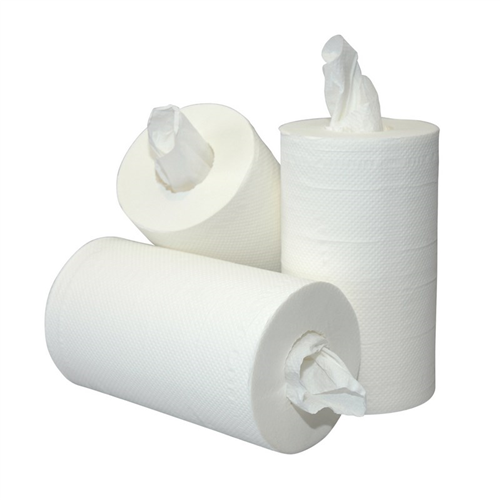 Poetspapier 2-Laags Euro Mini - 200MM X  60M WIT