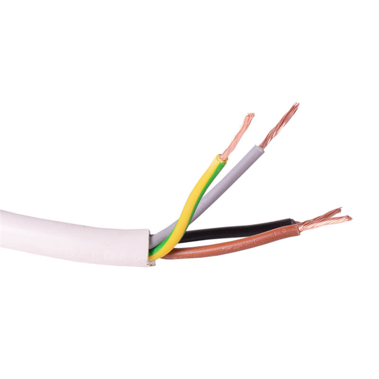 mantelleiding wit pvc