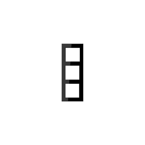 Afdekraam 3-Voudig Jung - A550 A5583 GRAFIET ZWART