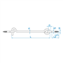 windhaak houtdraad rvs a2-5