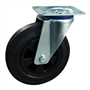 zwenkwiel zwart volrubber-3
