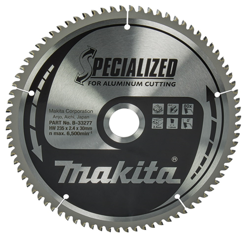 Cirkelzaagblad Hm Makita - 235X2.4X30MM 80T TCG