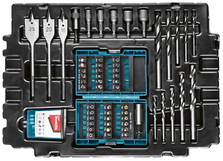 boor-/schroefbitset makita