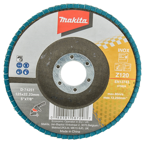 Lamellenschijf Makita - 125MM K120