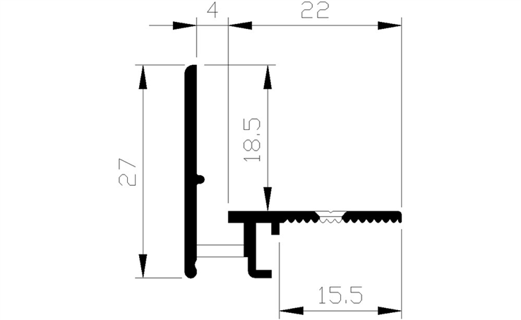 beglazingsprofiel aluminium geanodiseerd