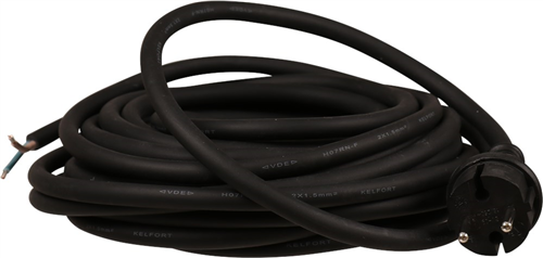 Vervangingssnoer Neopreen - 2X1.5MM2 ZWART 10M  IP44