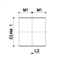 lijmmof dubbel pvc grijs rwa-4