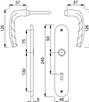 deurkrukgarnituur aluminium f1 hoppe-4