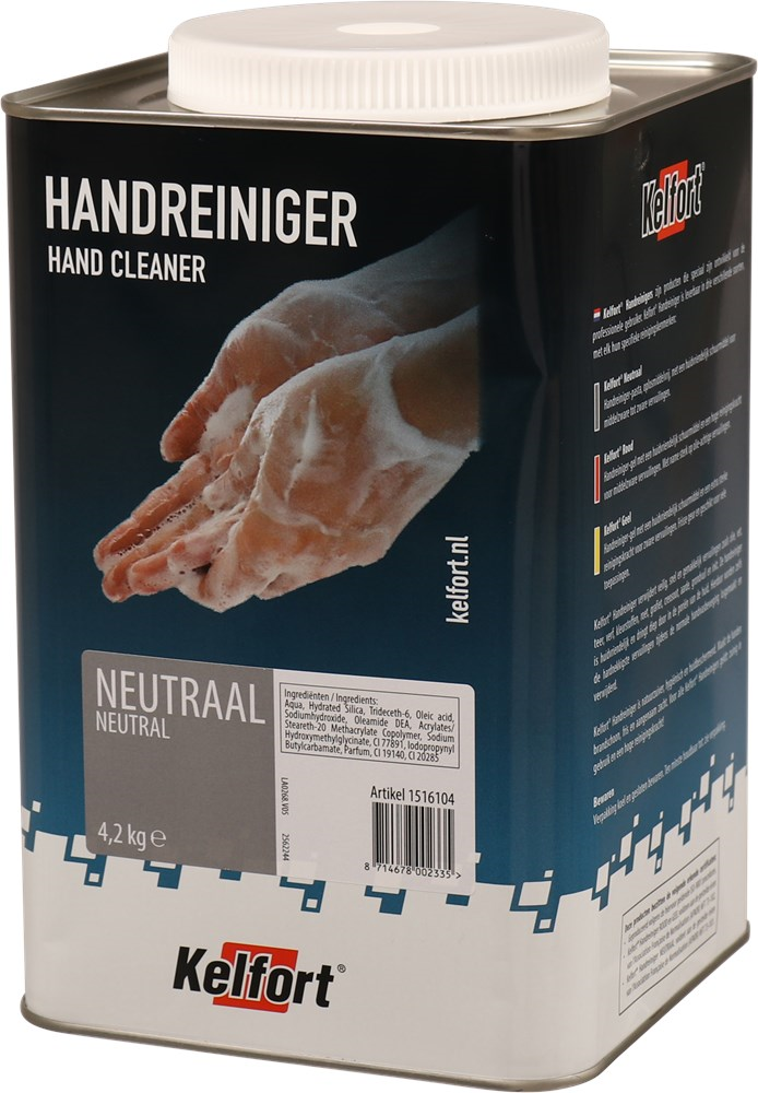handreiniger met korrel kelfort