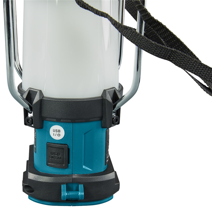 accu camping lamp met radio makita