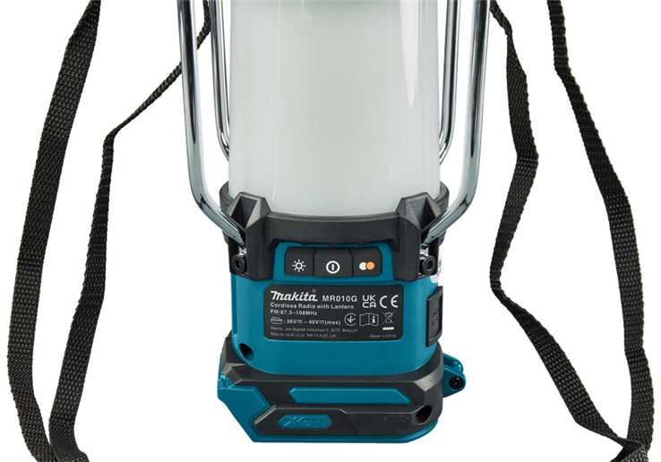 accu camping lamp met radio makita