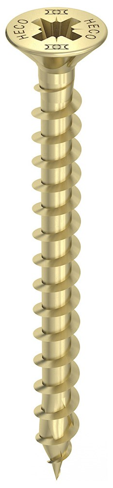 Spaanplaatschroef Geel Verzinkt Heco - 2.5X 25MM PK PZ1