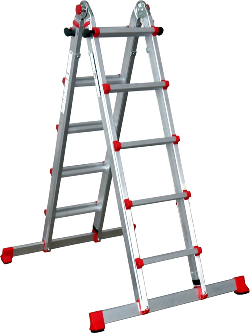 Vouwladder Telescoop Aluminium Kelfort - 4X5 TREDEN - 15.4KG