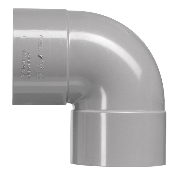 bocht pvc grijs rwa
