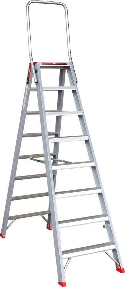 dubbele trap aluminum ongecoat kelfort