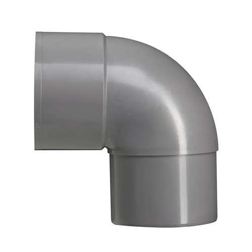 Bocht Pvc Grijs Hwa - 100MM