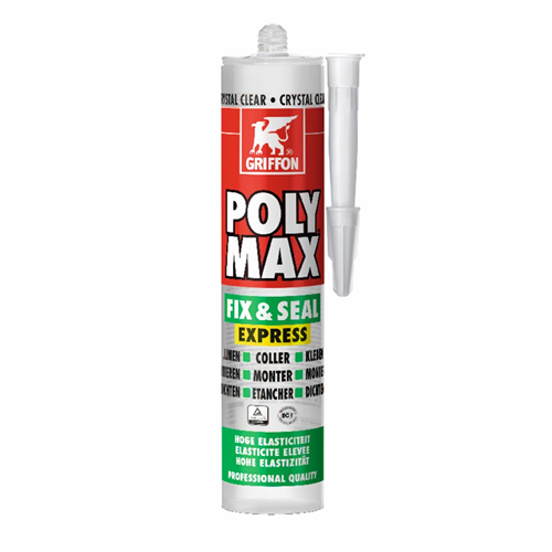 Montage- Afdichtingskit Polymax Griffon - FIX & SEAL EXPRESS 425G HELDER TRANSP.
