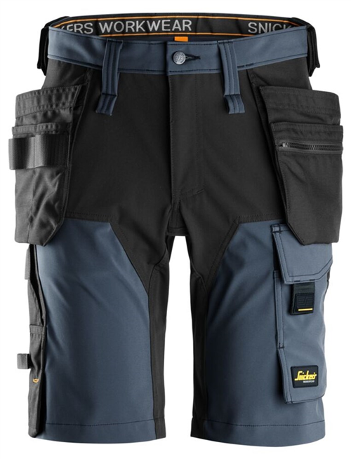 Short Allroundwork Stretch Snickers - 6175 DONKERBLAUW/ZWART 046