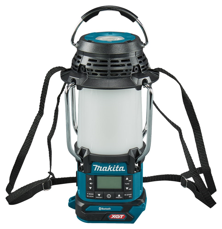accu camping lamp met radio makita