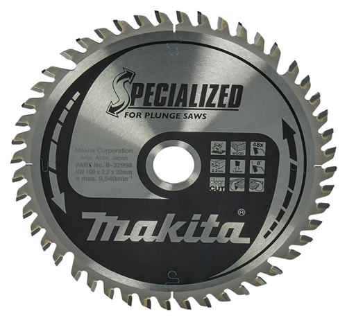 Cirkelzaagblad Hm Makita - 160X2.2X20MM 48T ATB