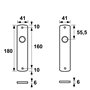 kortschild aluminium f1 axa-6