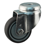 zwenkwiel grijs rubber met gat-3