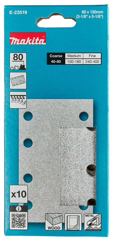 schuurstrook wit velcro makita