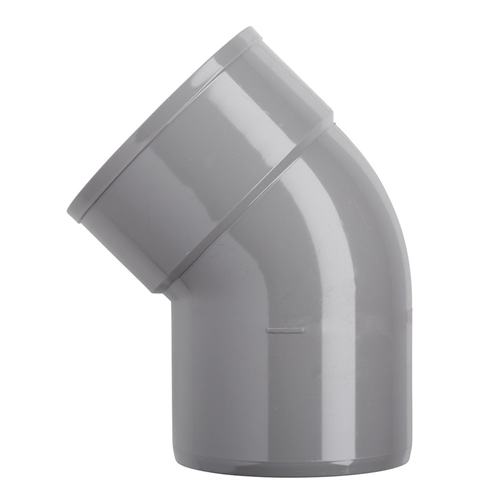 Bocht Pvc Grijs Rwa - 125MM SN8