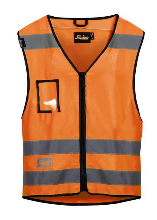 Veiligheidsvest Reflecterend Snickers - 9153 ORANJE FLUOR S/M
