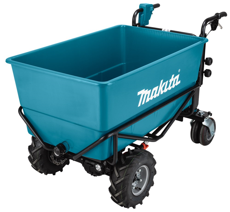 accu kruiwagen met laadbak makita