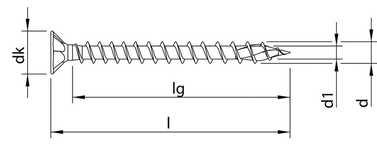 spaanplaatschroef rvs a2 heco