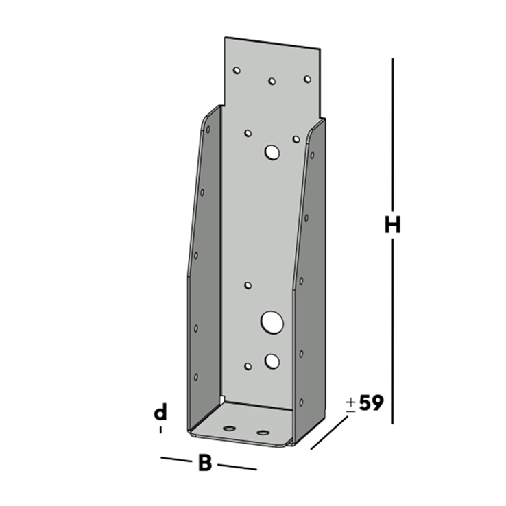 balkdrager gbs zonder lip sv