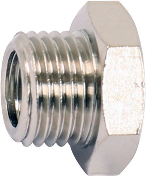Verloopring Staal Vernikkeld Ironside - 1/4'' BU - 1/8'' BI SET à 2 ST