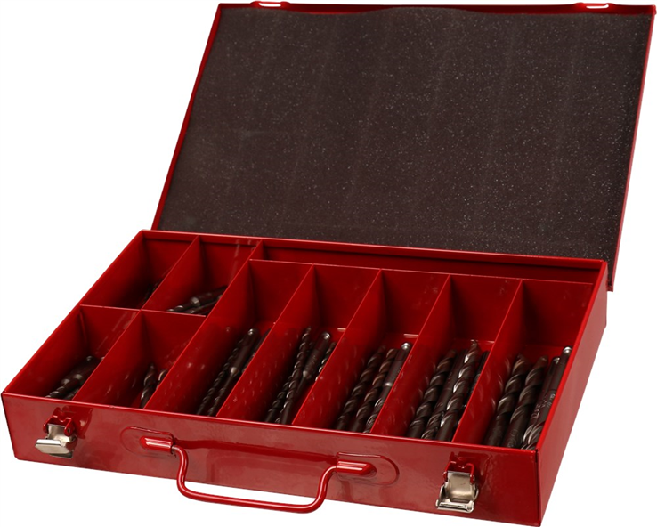assortimentskoffer metaal rood kelfort
