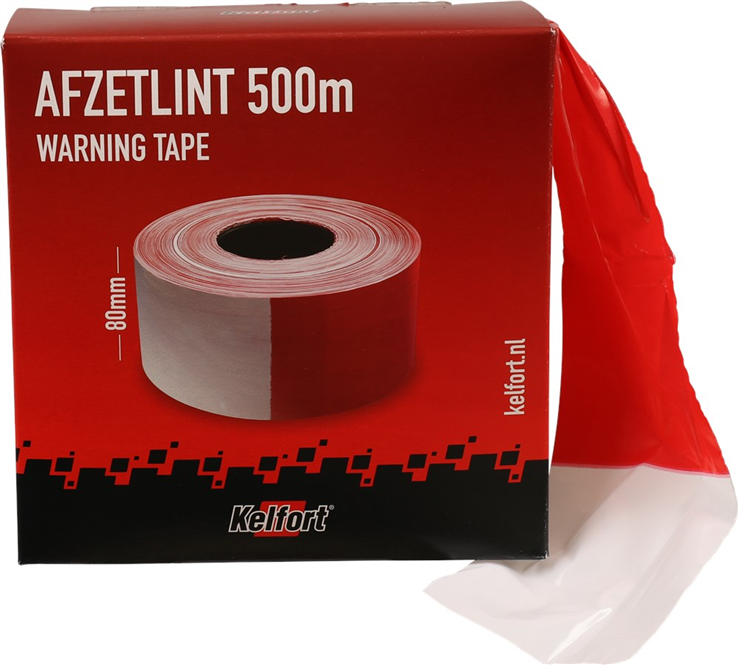 afzetlint rood/wit kelfort